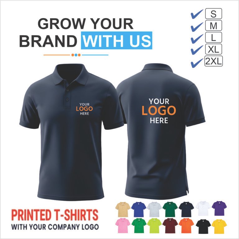 Polo T-Shirt — 180 GSM Polyester Mix Matty
